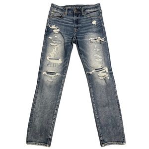 American Eagle Men's Jeans Next Level Airflex Slim Fit Distressed 30X29.5